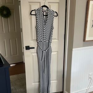 Matilda Jane Blue & White Striped Sleeveless Jumpsuit